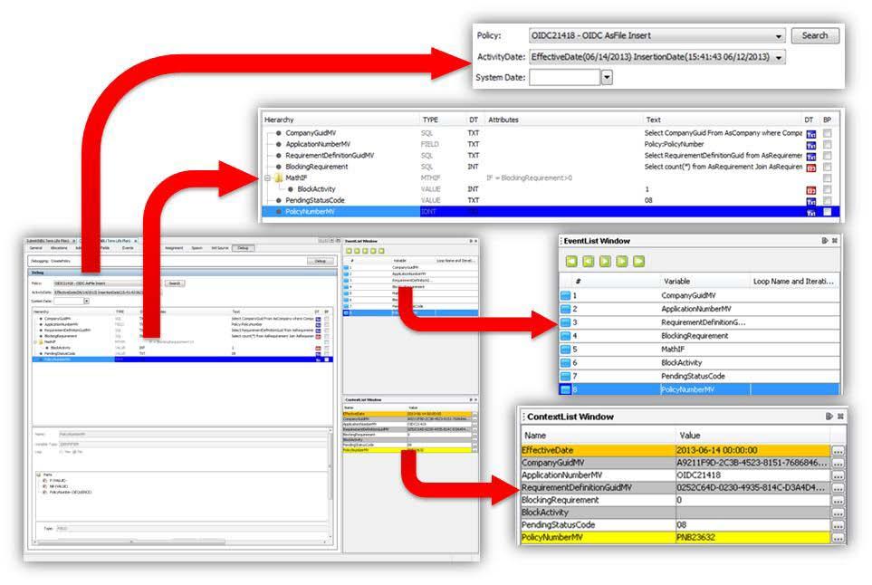 drop configuration tool Figure 5: Debugger: Integrated debugger tool allowing for speedy configuration