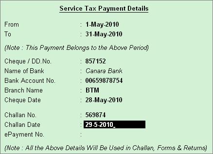 The completed Payment Voucher is displayed as shown 7.