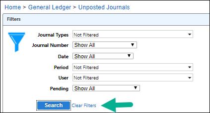 JOURNAL ENTRIES Journal Types The following Journal Types are generated by the system and cannot be edited.