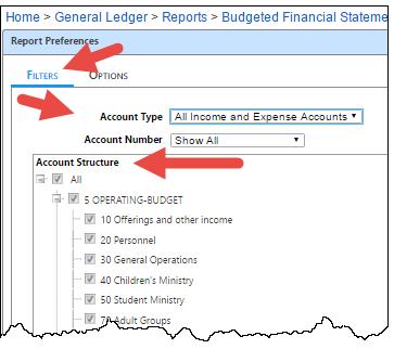 Budgeted Financial Statement The Budgeted Financial Statement is probably the most often used report.