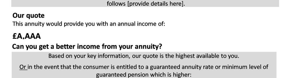 rate, a guaranteed minimum pension or