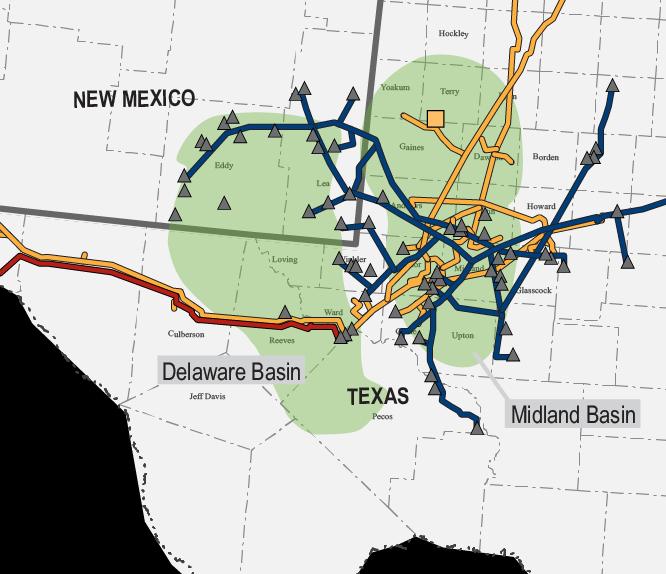 P E R M I A N B A S I N RELIABLE SERVICE PROVIDER Natural Gas Liquids Approximately 40 third-party natural gas processing plant connections in the Permian Basin Approximately 120-mile, 16-inch West