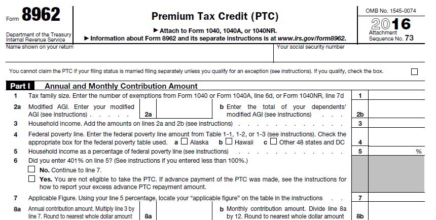 Premium Tax Credit (PTC): PTC/APTC is allowed only for months in which an individual is both enrolled in Marketplace coverage and not eligible to enroll in certain non-marketplace coverage such as