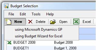 Microsoft Dynamics GP provides a simple method to import and export budgets using the familiar Excel format.