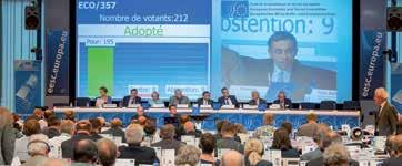 T h e E u r o p e a n i n s t i t u t i o n s a n d b o d i e s a t w o r k 271 The European Economic and Social Committee At its nine plenary sessions in 2014 the European Economic and Social