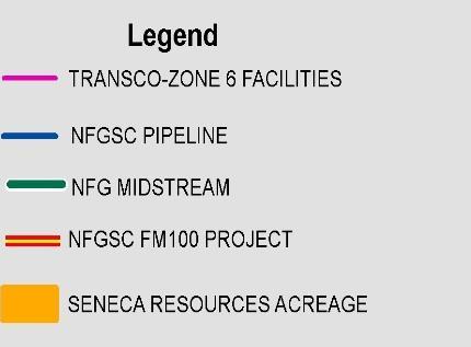 Expansion of pending FM100 Modernization Project Lease to Transco of new capacity: ~300,000 Dth/day