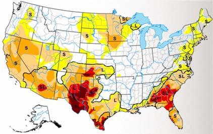 Drought Monitor, March U.S.