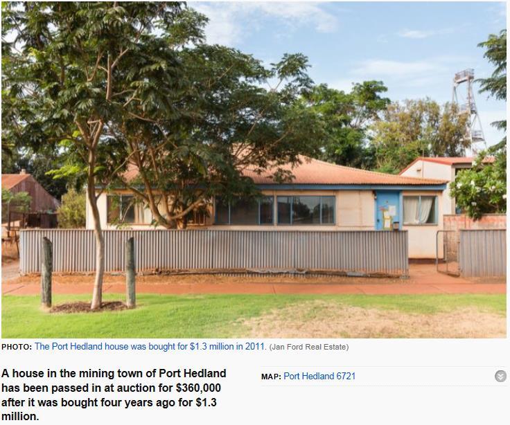 ABC News: Port Hedland house passed in at
