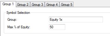 Multi-Group Balanced (MGB) Symbol Selection Method: Select ETFs or Stocks from within Groups in VisualTrader based on the other setting, and allocate to the group (primarily created to be used with