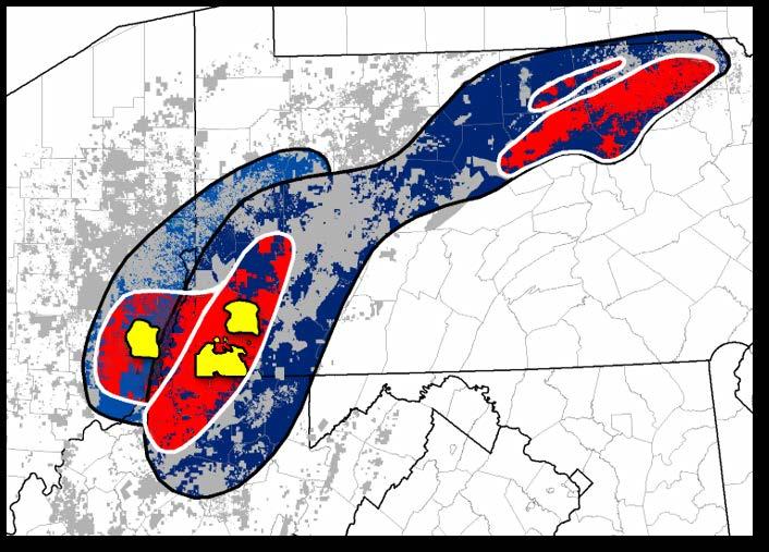 Achieving Shale Scale With 100% Core Appalachia Acreage Large, concentrated core acreage position in Appalachia Well Results Heat Map ($ Revenue/Well/Year) Utica Core Marcellus Cores RICE Core Bottom