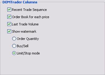 Page 30 Setting Order Placement Preferences DOMTrader or Order Ticket Click the
