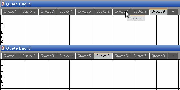 Right-click the tab for the quote board you want to copy. 2. Click Replicate Tab.