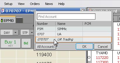 Page 42 Selecting an Account The Account Selector allows you to move between