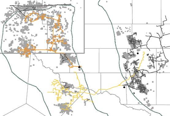 Midstream & Marketing Strategies A Decade of Proactive Infrastructure Investment Ahead of Growth Regional Gathering Systems CXO Acreage Delaware Basin Midland Basin Gathering systems move ~90% of