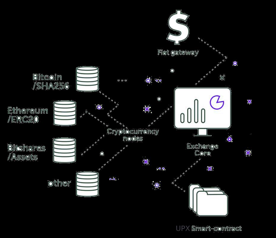Scheme of the platform architecture: Our team is constantly at work to support and develop the platform, adding new features