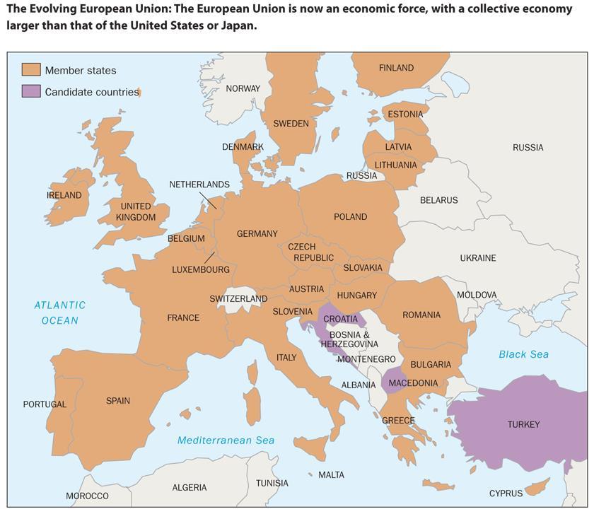 The Evolving European Union FIGURE 3-5 Source: http://europa.