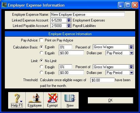 Expenses Expense Payroll Categories are used for wage expenses that are outside the employee s actual wage, such as WorkCover.