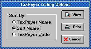 Basis Keeper Reports Taxpayer Listing The Taxpayer Listing report provides a list of basic information for each taxpayer.