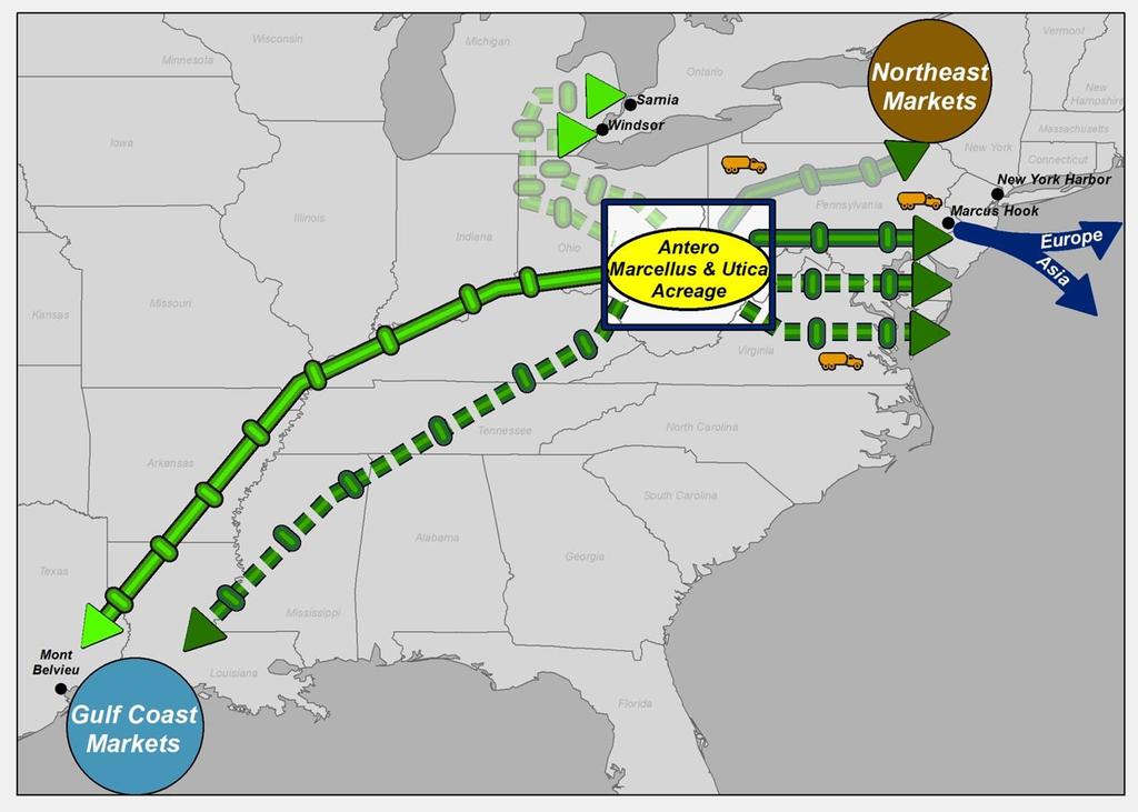 NGL Infrastructure Buildout in the Northeast Over $4 Billion of downstream NGL infrastructure