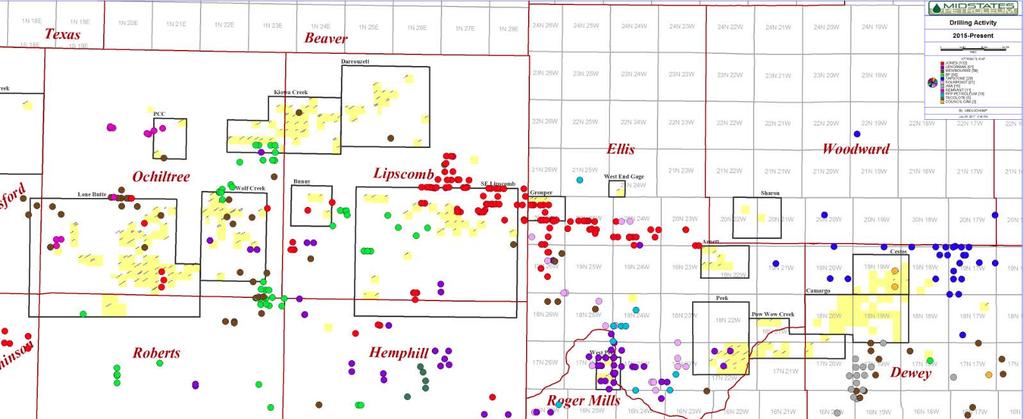 Anadarko Basin & NW STACK Drilling Activity (1) Midstates Petroleum