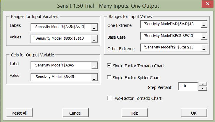 First, we click the Senslt Trial Tornado-Spider option, and click OK.