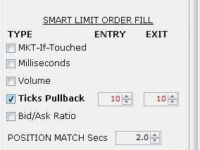 Setting the TicksPullbackToConvertExitLimitToMktOrder Strategy Input TicksPullbackToConvertExitLimitToMktOrder: Default: 10 Min:1 Max: 1,000.