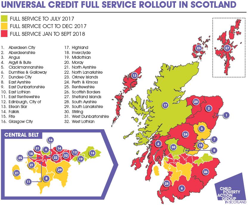 Universal Credit Roll Out: Key problems from case evidence The Early Warning System (EWS) was been developed by CPAG in Scotland to collect and analyse case evidence about how changes to the social