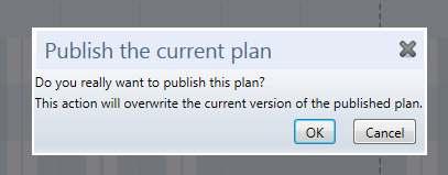 Do you really want to publish this plan? 14.