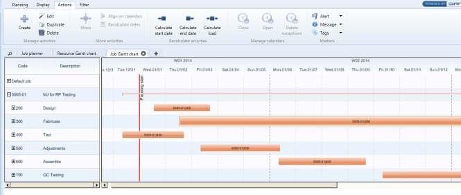 See the Duration of ALL of your Jobs with the Job Gantt.