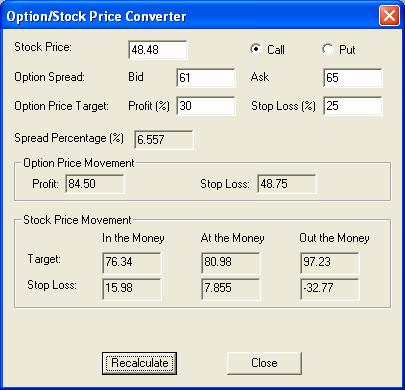 Option Price Converter Derivatives 12.