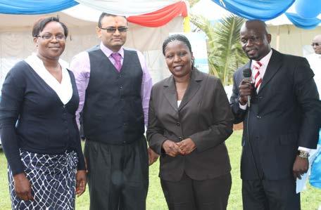 Michael Omach (third left) when the Senator paid a courtesy call in February 2013.