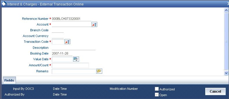 Specifying the Reference Number In Oracle FLEXCUBE, the reference number will be generated in a running sequence and is unique for each transaction.