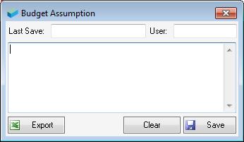 BUDGET ASSUMPTIONS CREATING AND VIEWING AN ASSUMPTION The following will describe how to create an assumption: 1. Select the balance amount in your template that you want to create an assumption for.