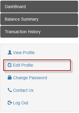 Edit Profile Edit Profile tab is used to change or update the profile details of the logged in user.