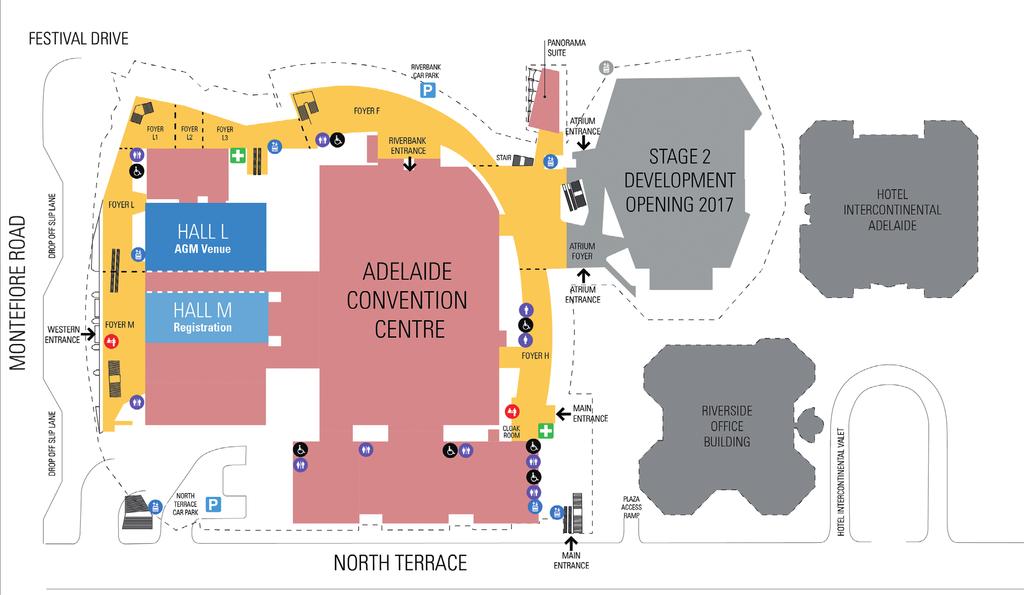 For personal use only How to get to the AGM Location delaide Convention Centre A Hall L, Ground Floor North Terrace Adelaide, South Australia 5000 The Adelaide Convention Centre is located in the