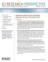 Ownership of Mutual Funds, Shareholder Sentiment, and Use of the Internet, 2012 More than 53 million U.S. households, representing more than 90 million individual investors, owned mutual funds in 2012.