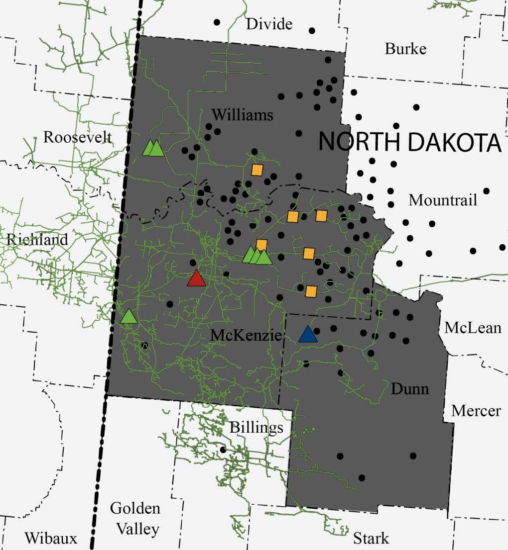 WILLISTON BASIN Significant number of drilled but not completed wells are located in our asset footprint and acreage