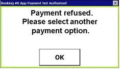 Figure 47 Payment via app being authorised When the transaction has been approved and successful, the table on the right hand side panel