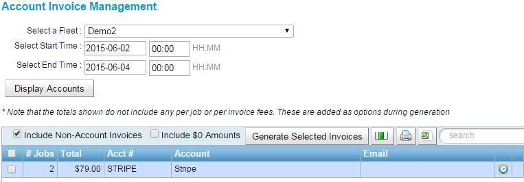 8.6 Account Invoice SmartMove Credit Card Processing A dummy invoice for the Stripe work can be generated using Manage Account Invoices.