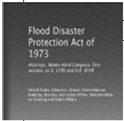 Flood Hazard Areas National Flood Ins Reform Act of 1994 Substantially changes, such as escrow for flood premiums, civil money penalties added,