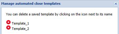 Another way to load your saved templates is by clicking on Load Template () from the top of the