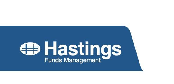 Hastings Funds Management Limited ABN 27 058 693 388 AFSL No. 238309 Level 27, 35 Collins Street Melbourne VIC 3000 Australia T +61 3 8650 3600 F +61 3 8650 3701 www.hf.com.