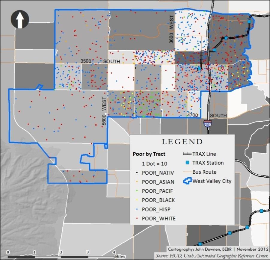 Figure 13 Poor by Census Tract in West Valley City, 2010 Figure 14 Racially/Ethnically Concentrated Areas of Poverty in Salt Lake