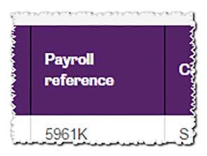 The default is Payroll reference but if, for example, you identify workers by their National Insurance number, select NI number.