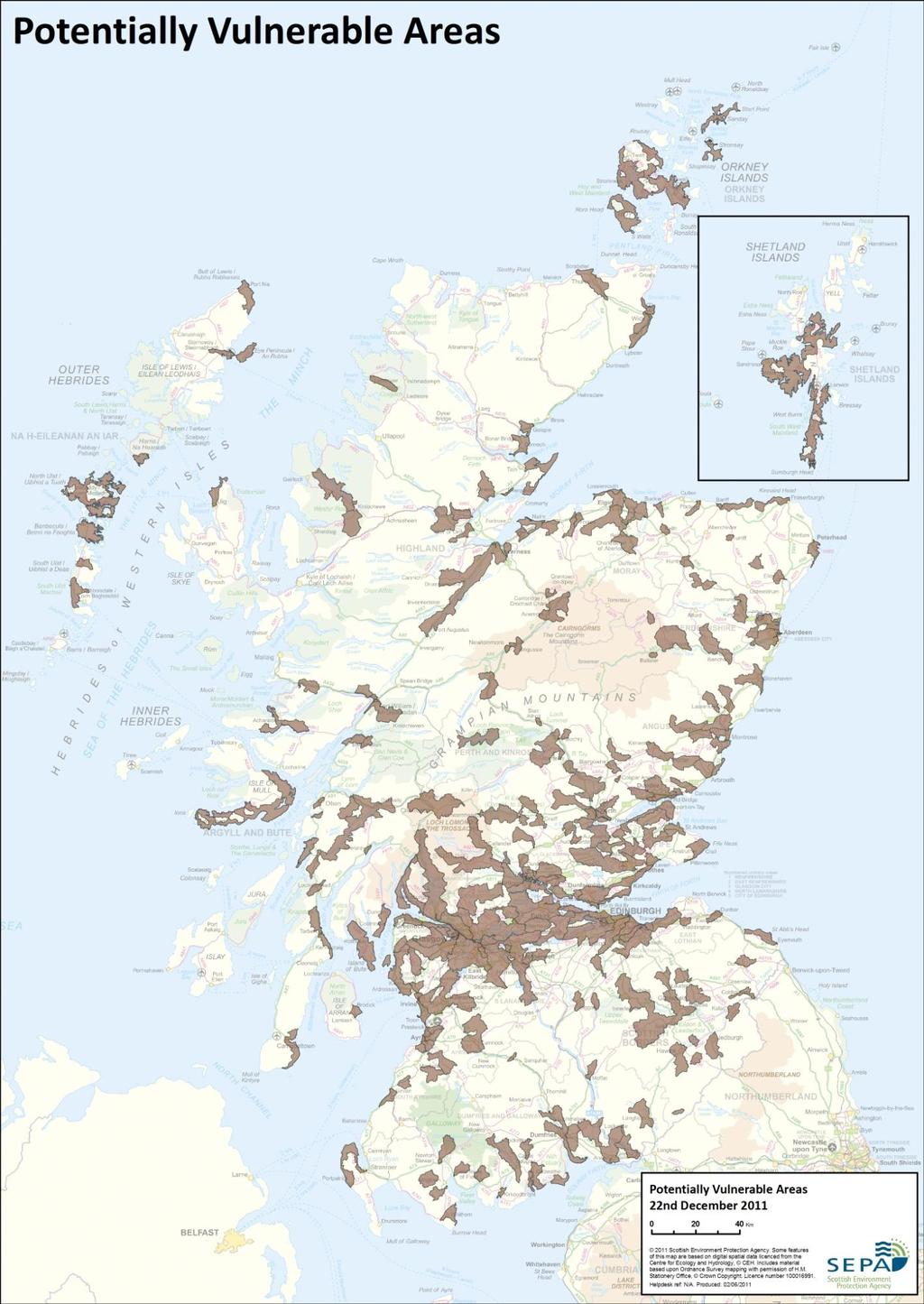 Figure 1: A map of Scotland