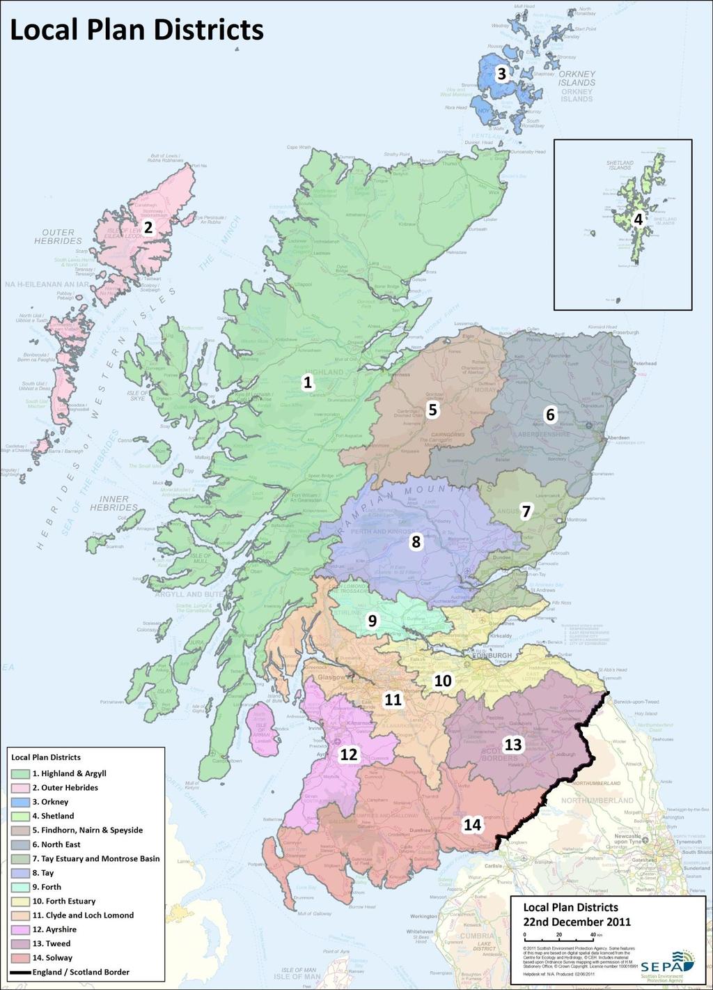 Figure 2: A map of Scotland