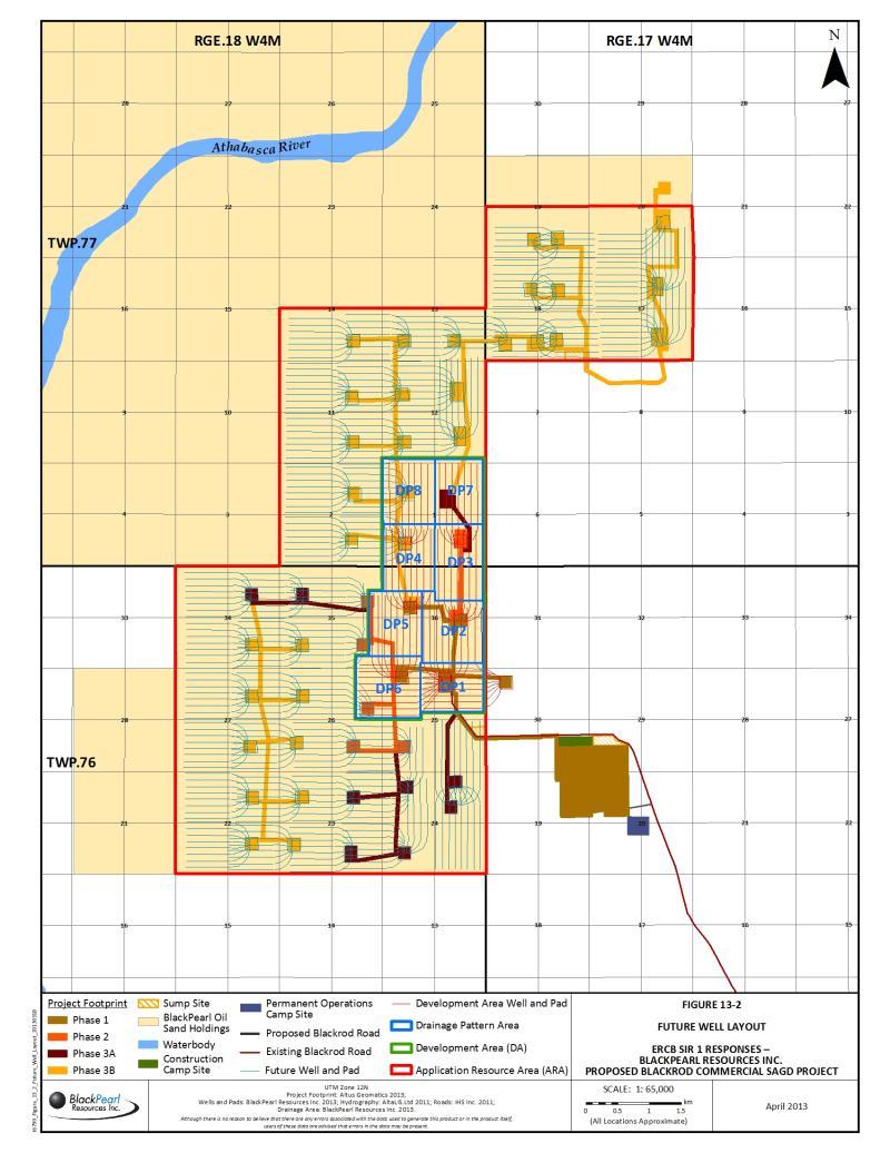 Blackrod Commercial development Overview Phases of Blackrod area map 80,000 bbl/d commercial development application filed in Q2 2012 Application approval expected in late 2013 Project to be built in