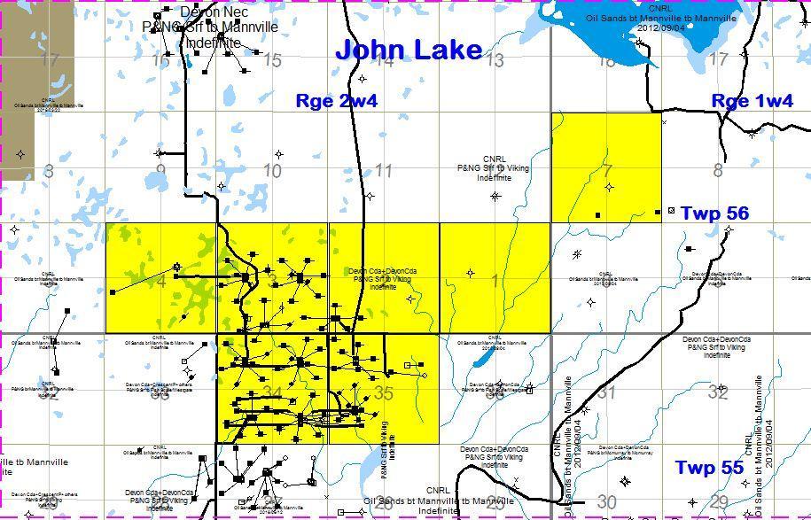 John Lake Overview Asset map Located 30 km from BlackPearl s Onion Lake property 2012 production of 576 boe/d; Q1 2013 production of 781 boe/d John Lake production is focused on exploitation of the