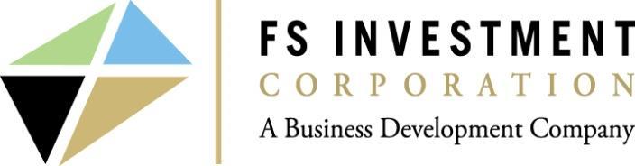 FSIC Reports Second Quarter 2017 Financial Results and Declares Regular Distribution for Third Quarter PHILADELPHIA, PA, August 9, 2017 FS Investment Corporation (NYSE: FSIC), a publicly traded