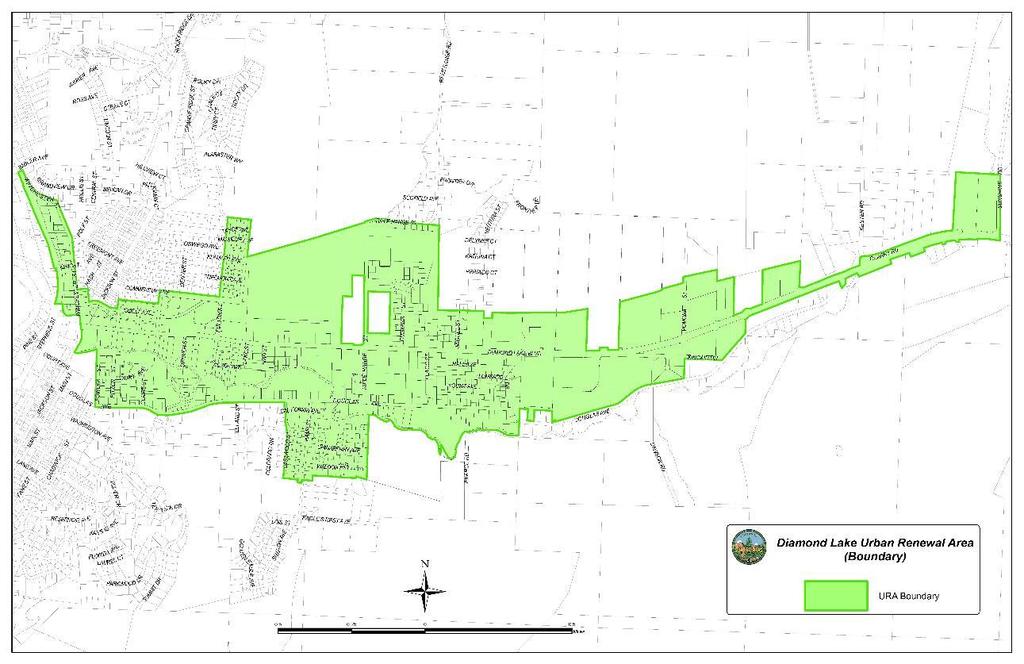 Figure 1 - Roseburg Diamond Lake Urban Renewal Area Boundary